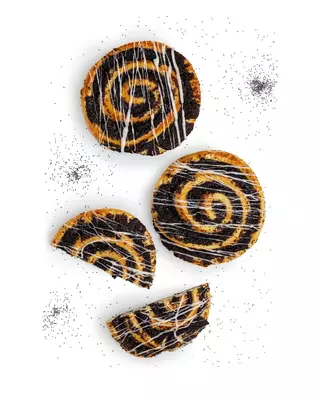 Dinkel-Mohn-Schnecke